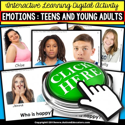 EMOTIONS Teens and Young Adults NO PRINT DIGITAL Social Skills Activity